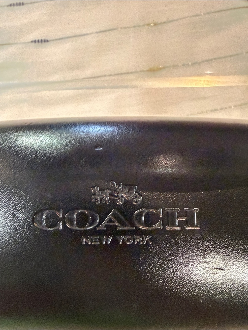 Coach Black Women's Square Sunglasses with Black Coach Case - Picture 2 of 5